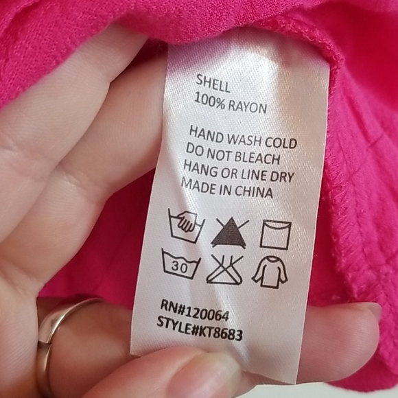 Pink Layered Ruffle Crop Top - Picture 6 of 7